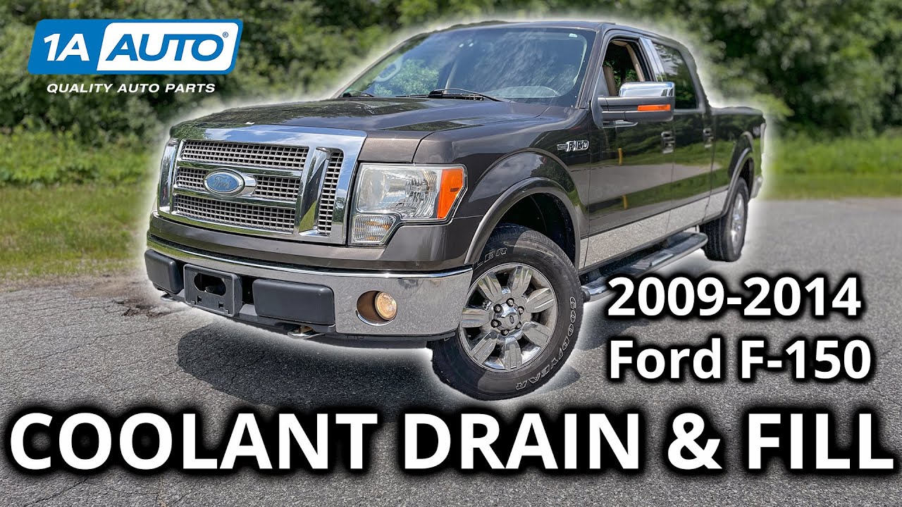 Как слить и залить охлаждающую жидкость в Ford F-150 2009–2014 годов
