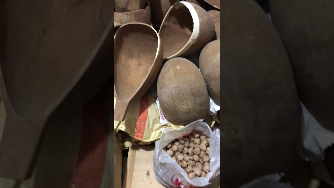 Kuru oyma dut tekneleri alıcı saz evi