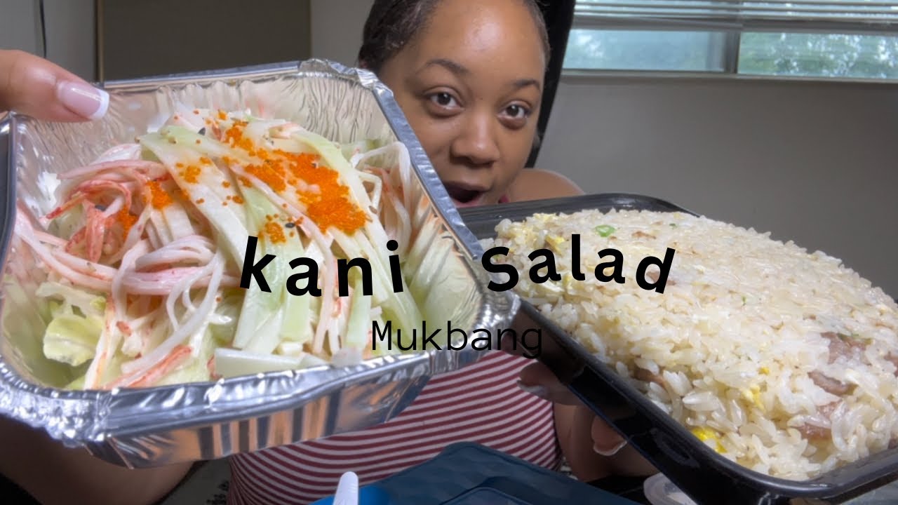 Mukbang | kani salad + sushi