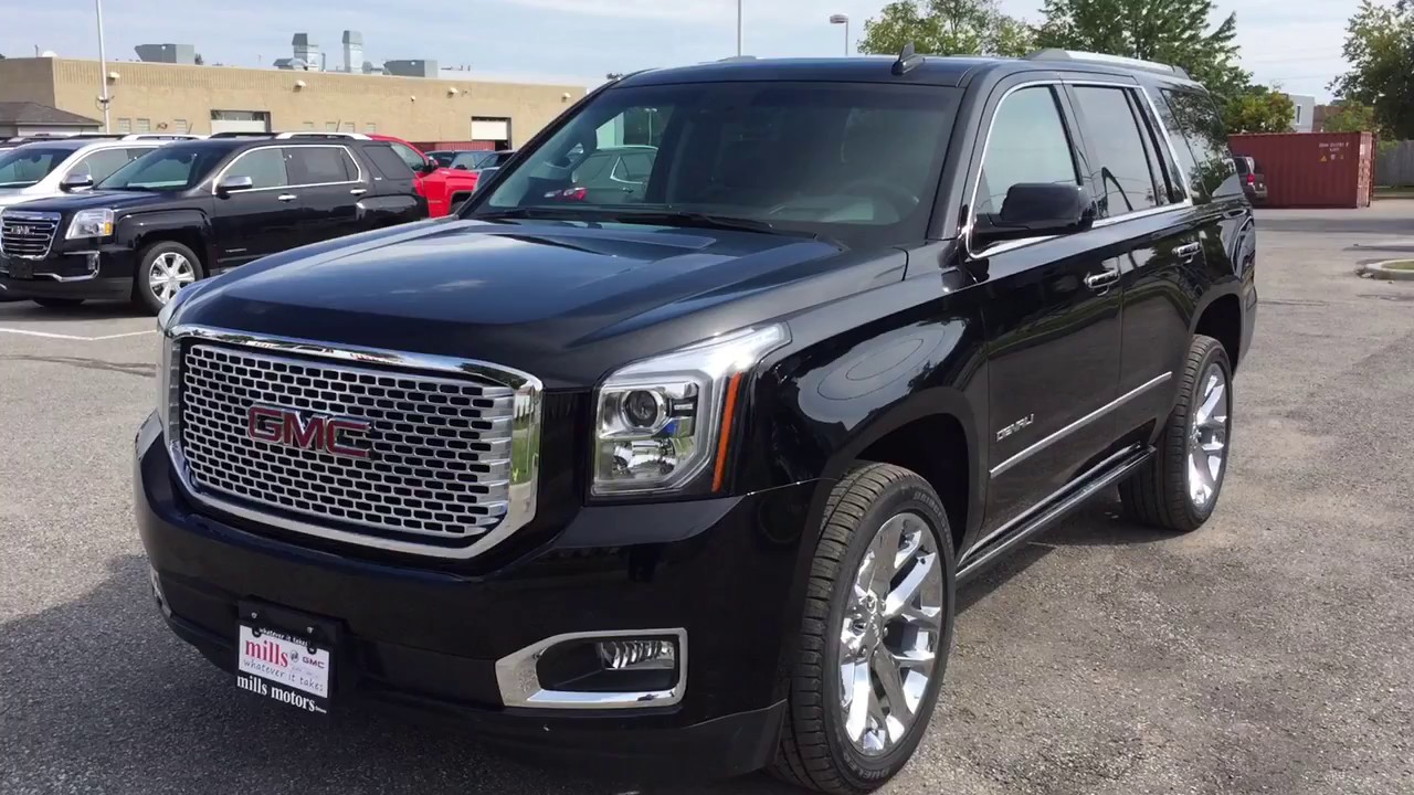 2017 GMC Yukon Denali Retractable Steps Head Up Display Black Oshawa ON Stock #171916