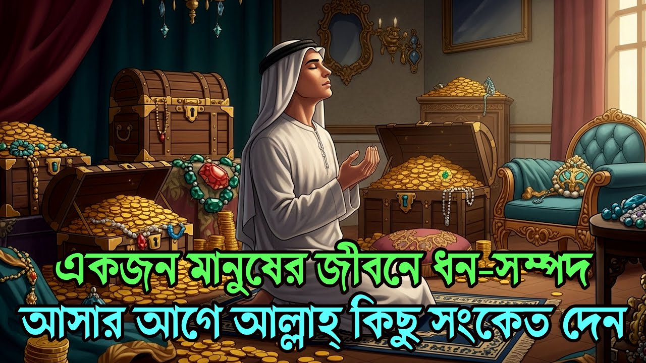 একজন মানুষের জীবনে ধন সম্পদ আসার আগে আল্লাহ কিছু সংকেত দেন