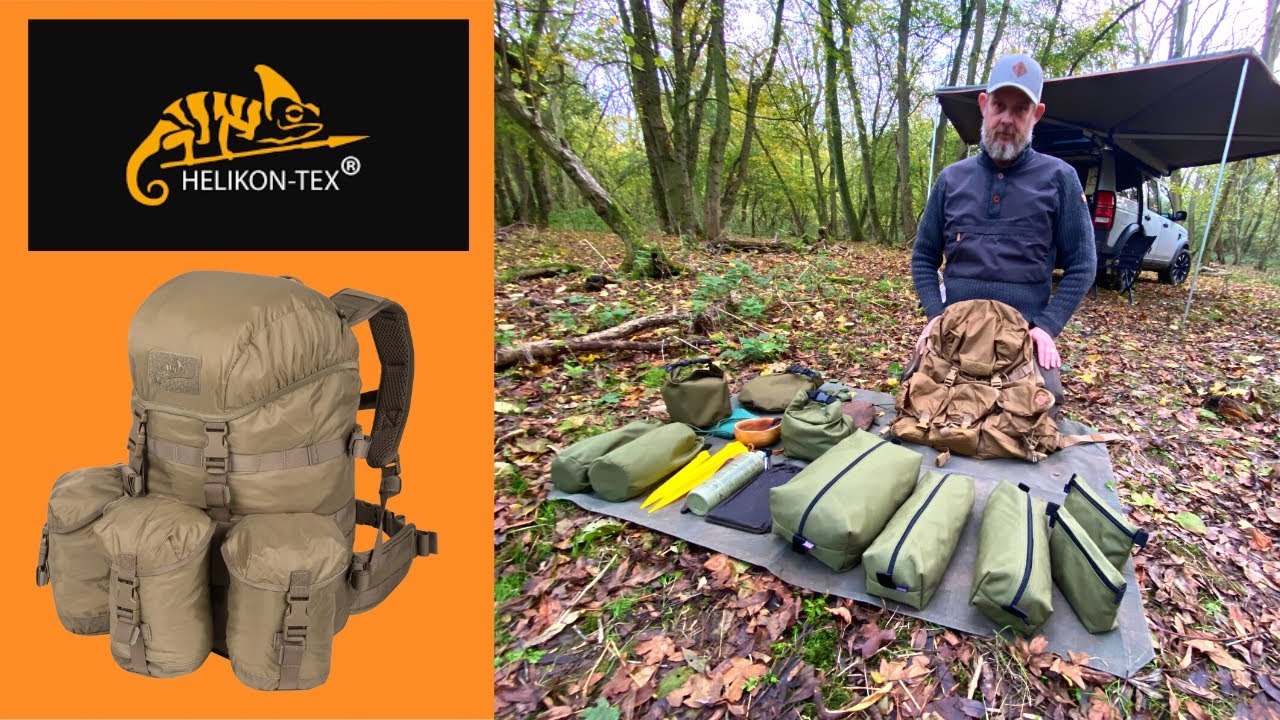 Helikon Tex Matilda Backpack + Bushcraft Modular Pouch System (David Friars)