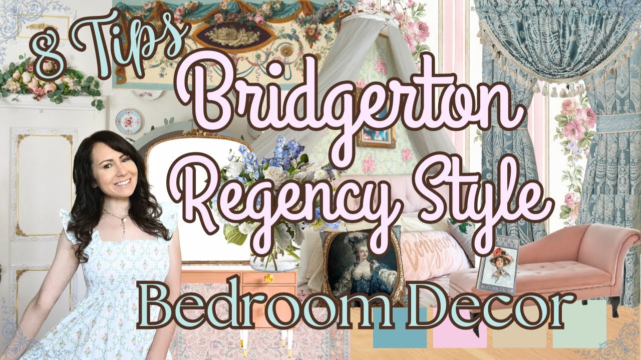 BRIDGERTON INSPIRED BEDROOM DECOR 🌹 Regency Interior Design + Shabby Chic decorating Ideas 2025