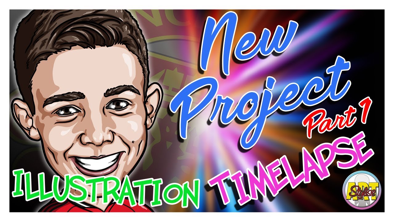 Illustration Timelapse - Part 1/5 - Supporter-Style Family Artwork
