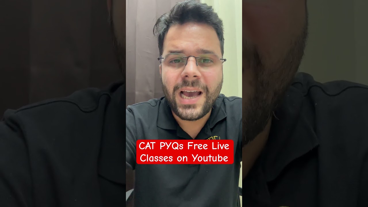 CAT Previous Year Questions Live Classes on Youtube 🔥🔥