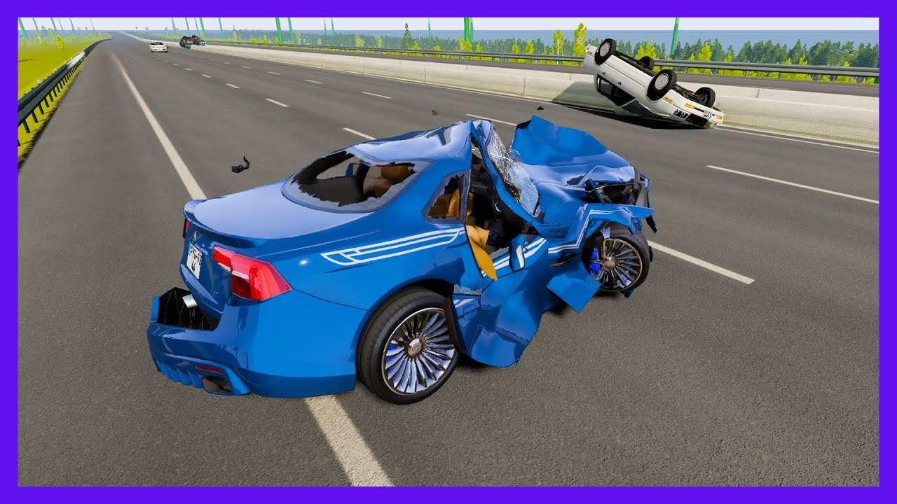 Autobahn CRASHES - extreme high speed accidents | BeamNG drive | The Sethioz Project