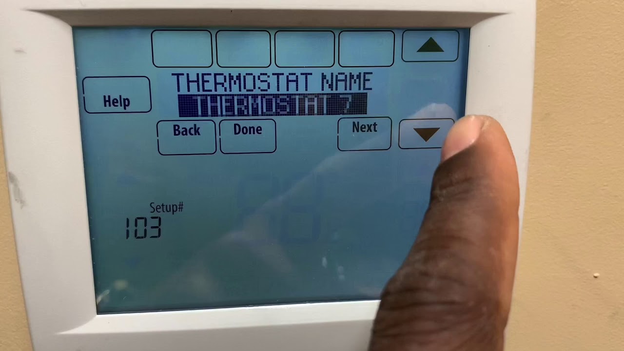 Пароль термостата серии HONEYWELL VISION PRO 8000 и доступ к меню настроек