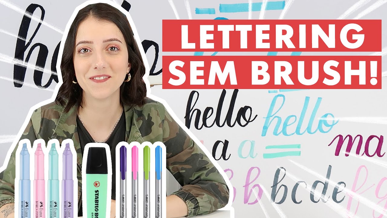COMO FAZER LETTERING SEM BRUSH PASSO A PASSO | Marina Viabone