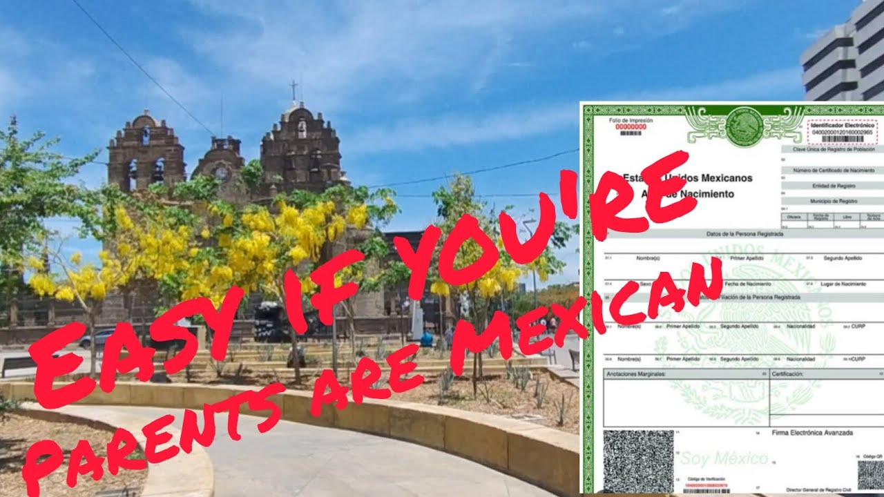 Mexican citizenship process for children of Mexicans.