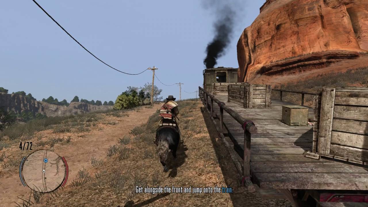 Red Dead Redemption - Civilization At Any Price: Stop Train Before It Crosses Bridge & Cutscene