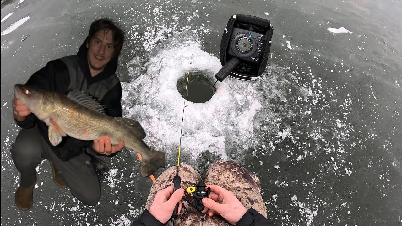 Ice Camping a Secluded Lake FULL of Fish! (NEW PB)