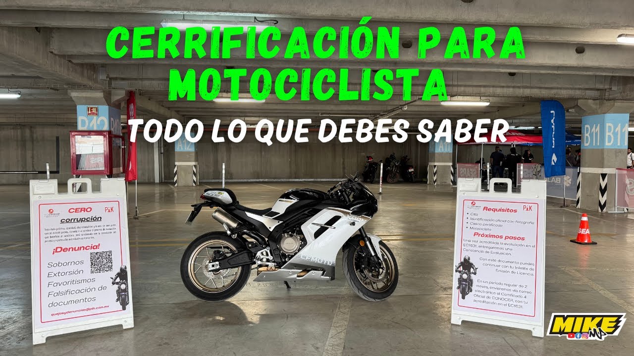 NUEVA CERTIFICACIÓN para MOTOCICLISTAS EDOMEX🚨Lo TIENES que HACER para obtener tu LICENCIA | MIKE MP