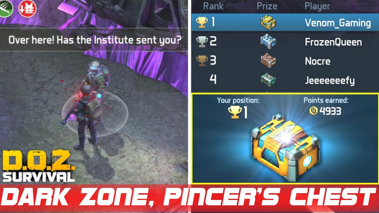 My First Dark Zone GamePlay & Opened Pincer's Gold Chest | DOZ | Dawn Of Zombies