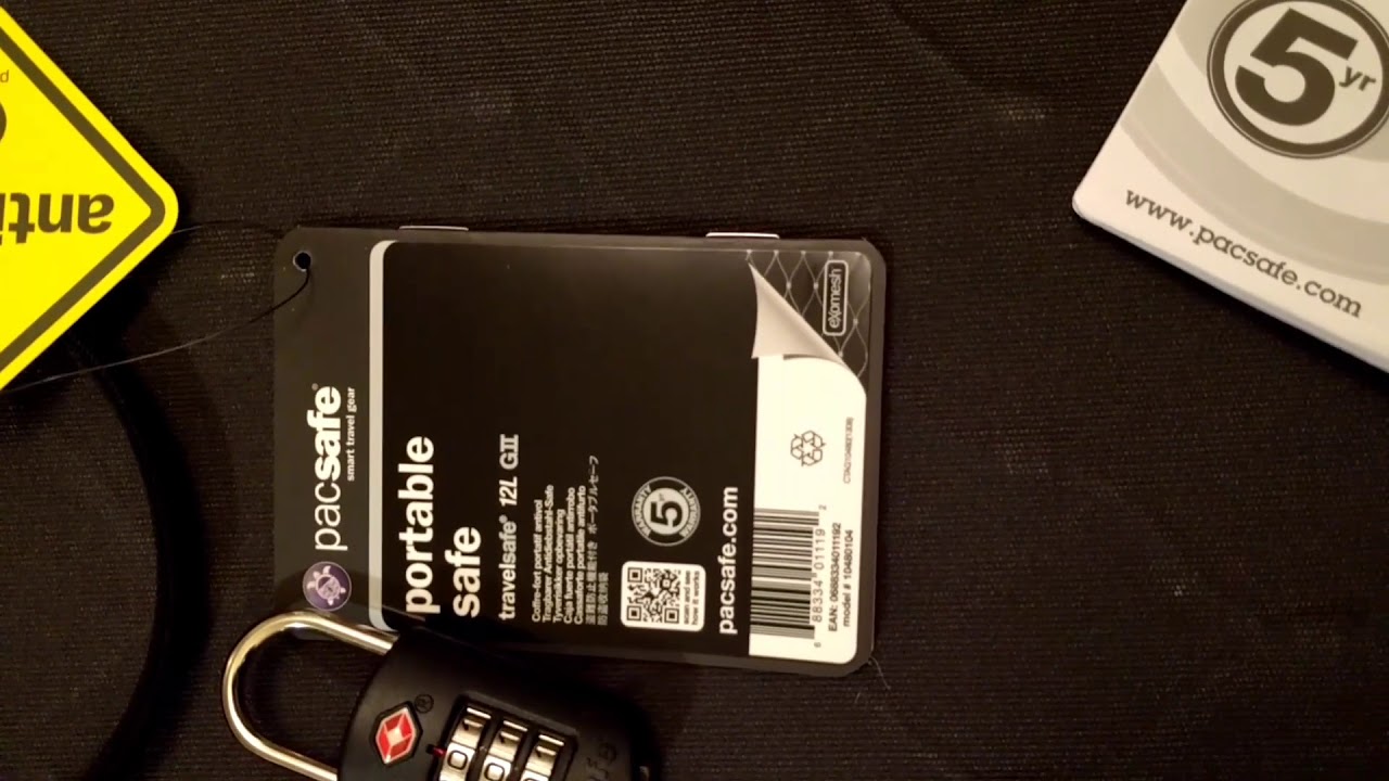 Simple Pacsafe TSA Combination Lock - Combination Reset