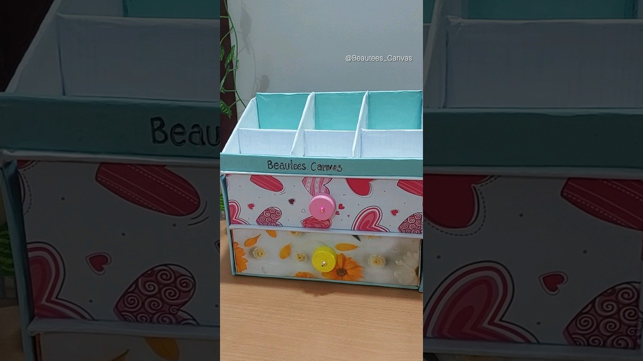 DIY Cardboard Organizer😍