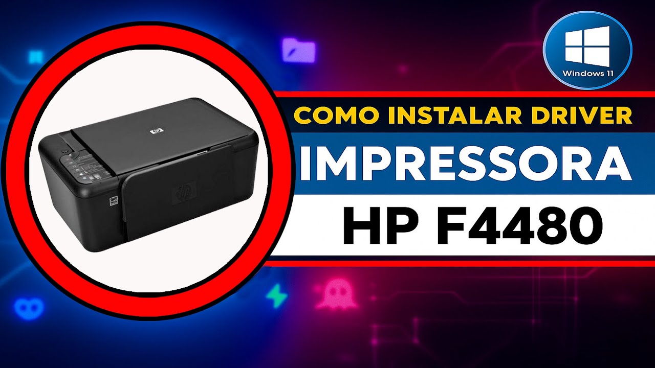 HP Deskjet F4480: Instalação do Driver no Windows 11 Fácil e Rápida