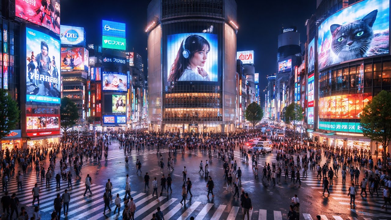 【AI МV】デジタル交差点｜“いいね”の先で本当の温度を探す歌。共感系J-POPバラード