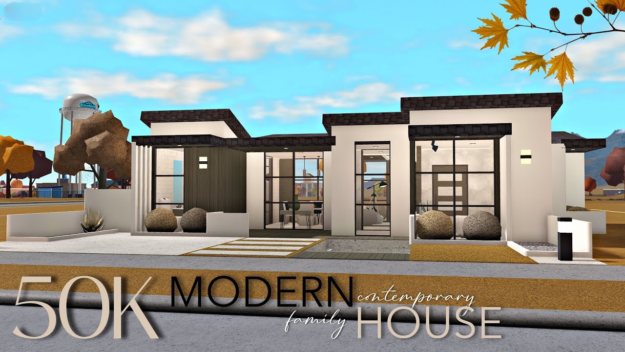 BLOXBURG: 50K MODERN CONTEMPORARY FAMILY HOUSE | NO-GAMEPASS