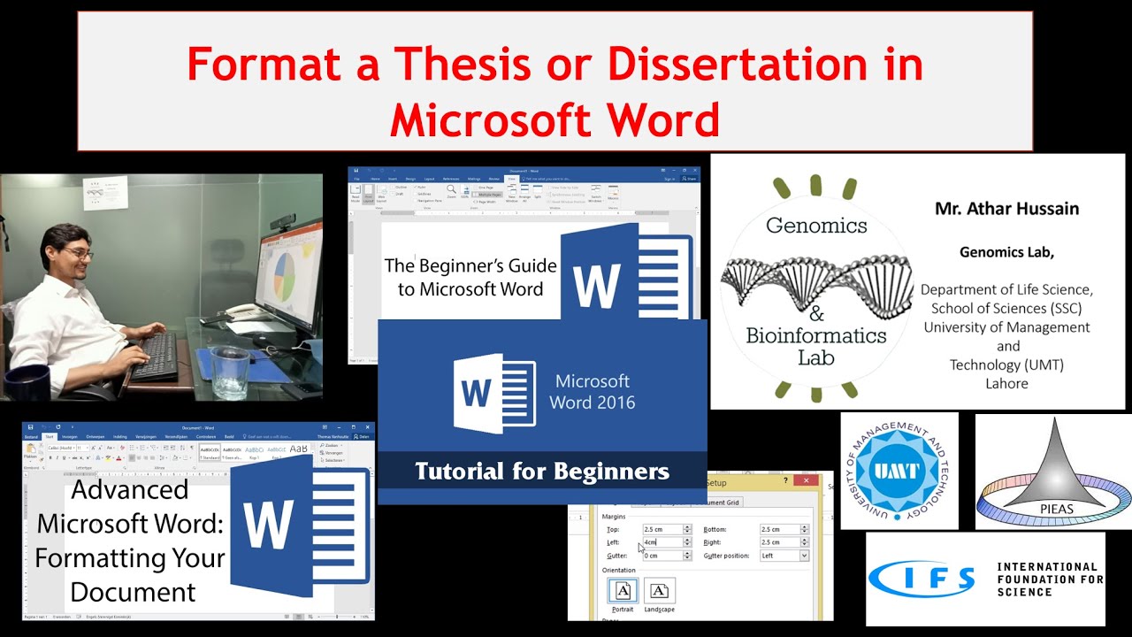 Format a Thesis or Dissertation in Microsoft Word Part 2 | T2 | Genomics Lab