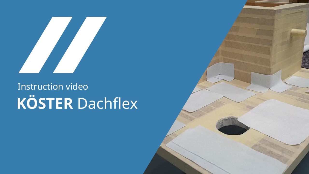 KÖSTER Dachflex - Waterproofing roofs and facades including crack repair with reinforcement layers