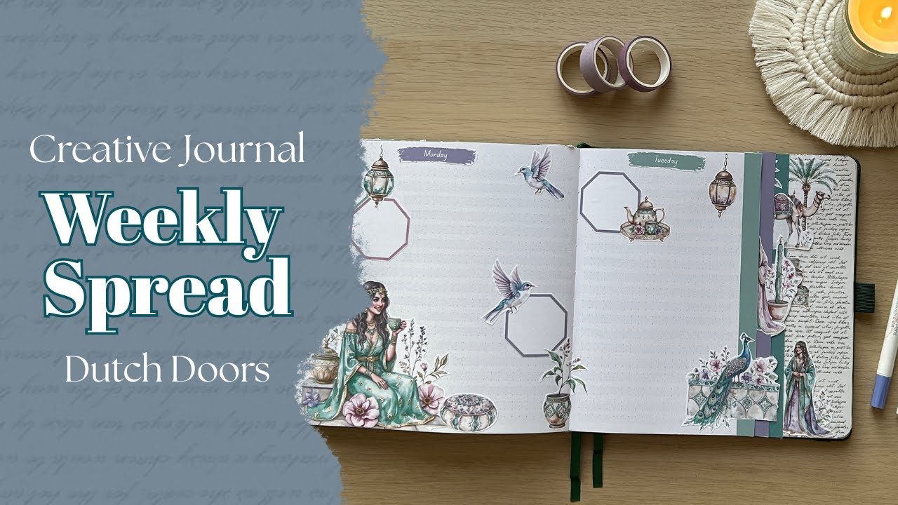 Creative Journaling Weekly Spread | Echoes of Marrakesh Sticker Kit | Plan With Me