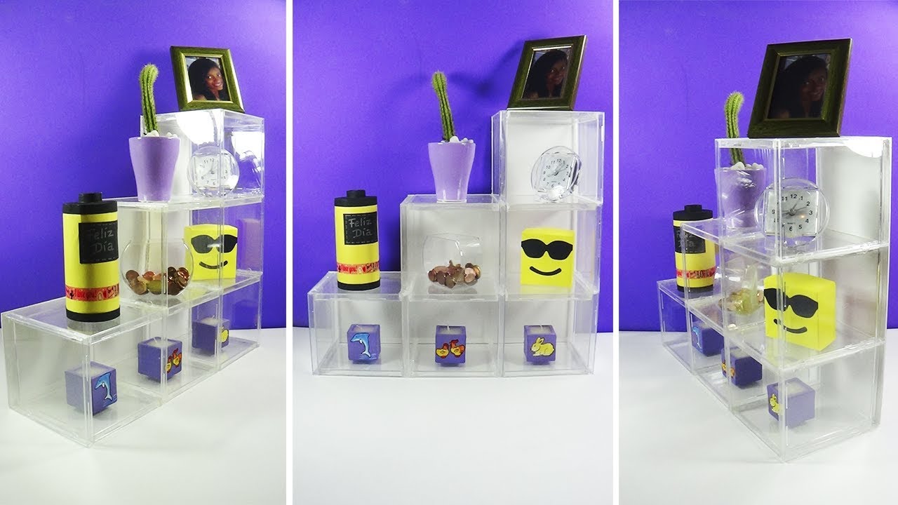 Decora tu cuarto con cajas de CD - Estantería Transparente (Reciclaje) Ecobrisa