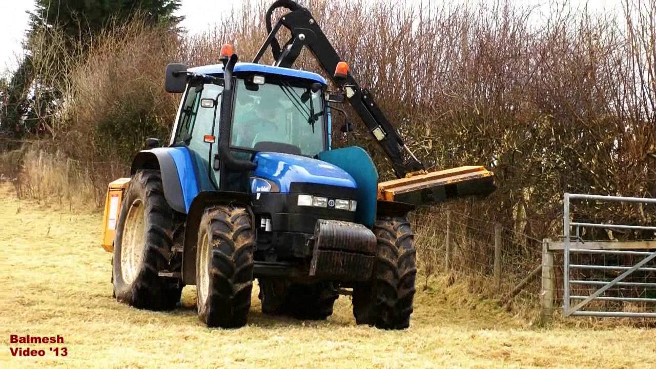 Hedge-Cutting with New Holland TM140