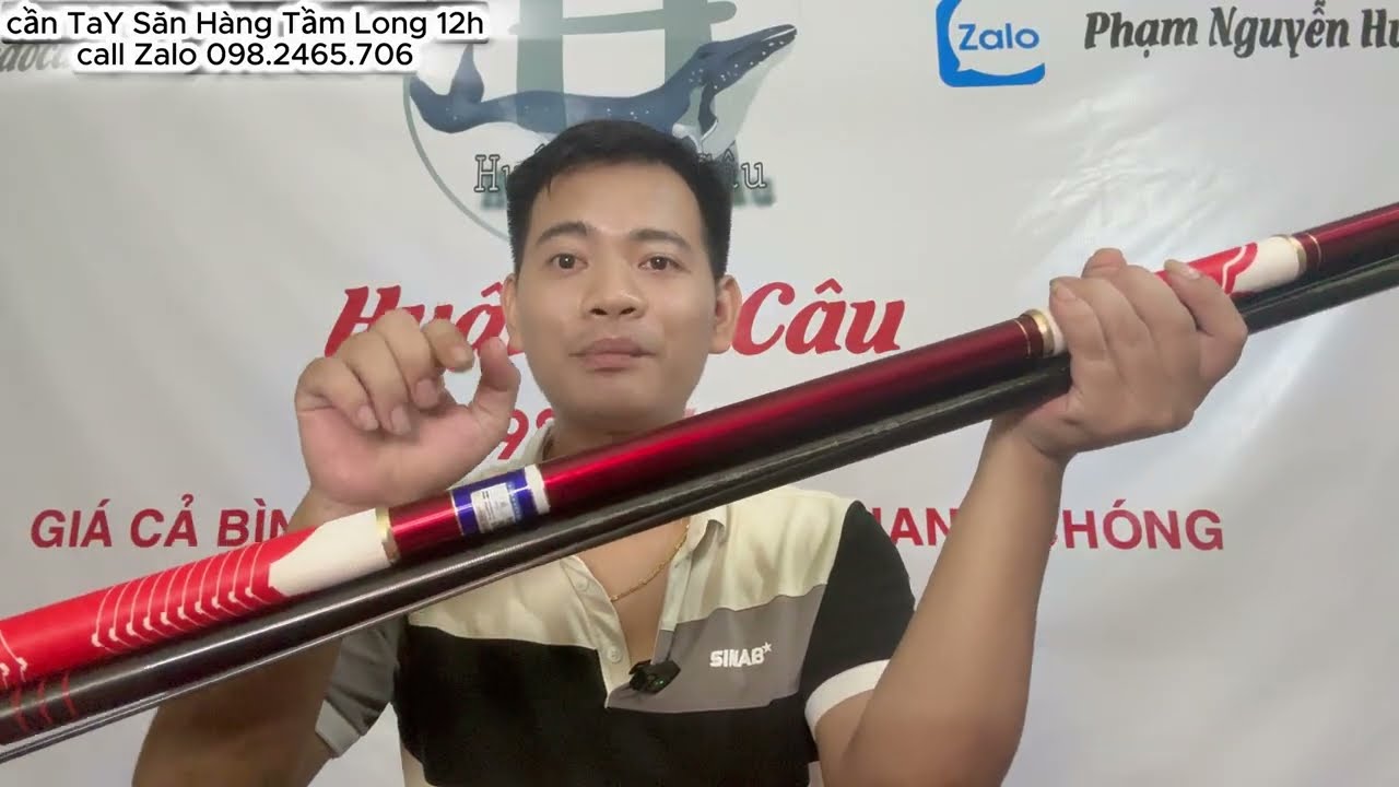 Cần câu tay San Hàng Tầm Long 12h nhấc tĩnh 8kg cao cấp-bảo hành 1 năm tặng kèm đọt phụ #huandocau