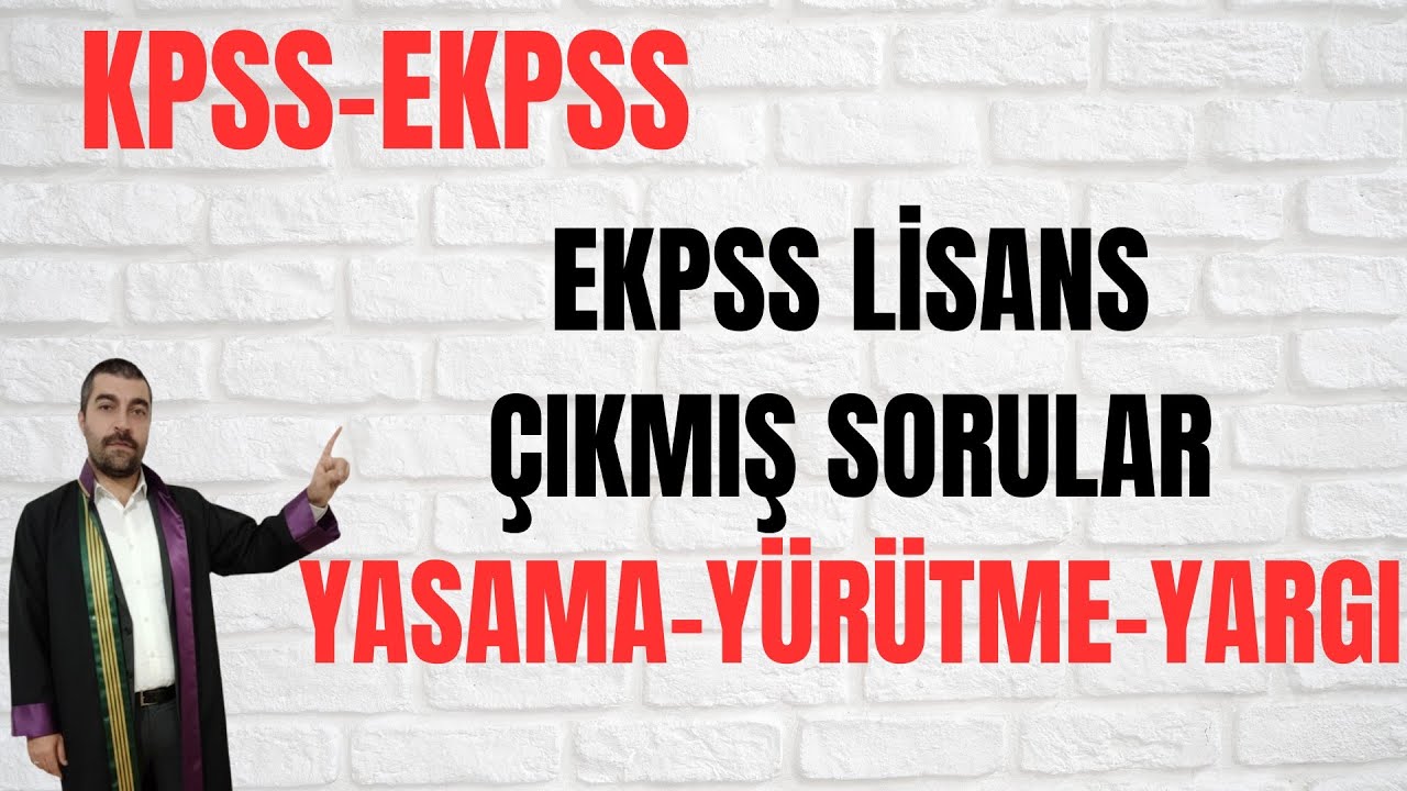 EKPSS LİSANS VATANDAŞLIK ÇIKMIŞ SORULAR (YASAMA-YÜRÜTME-YARGI) #ekpss #kpss