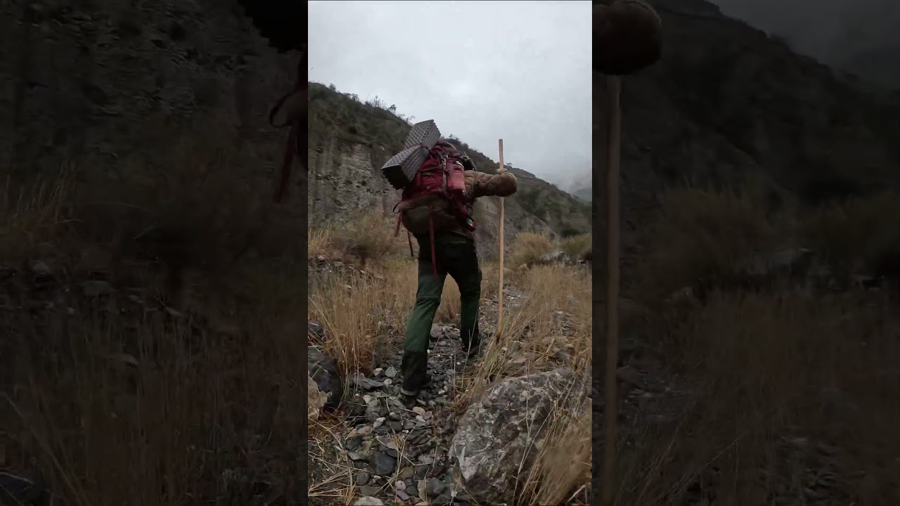 Varios días solo en la montaña: