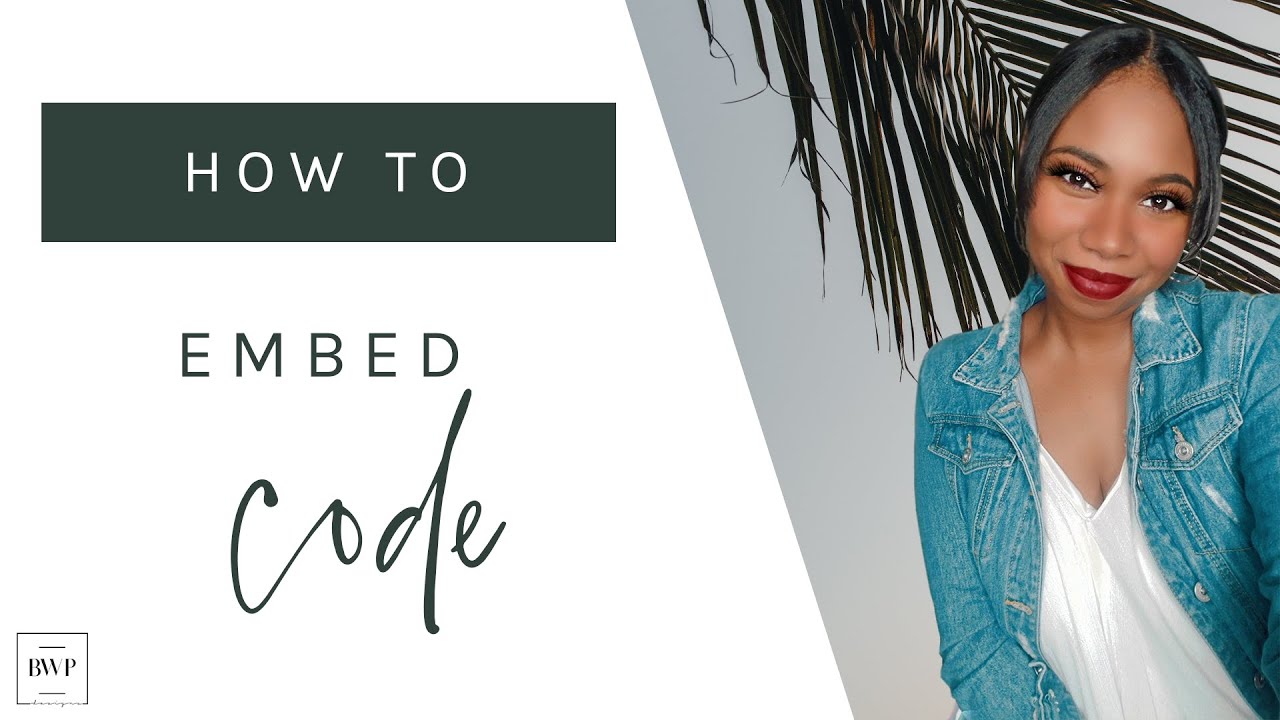 How To Embed Code In Your Showit Website