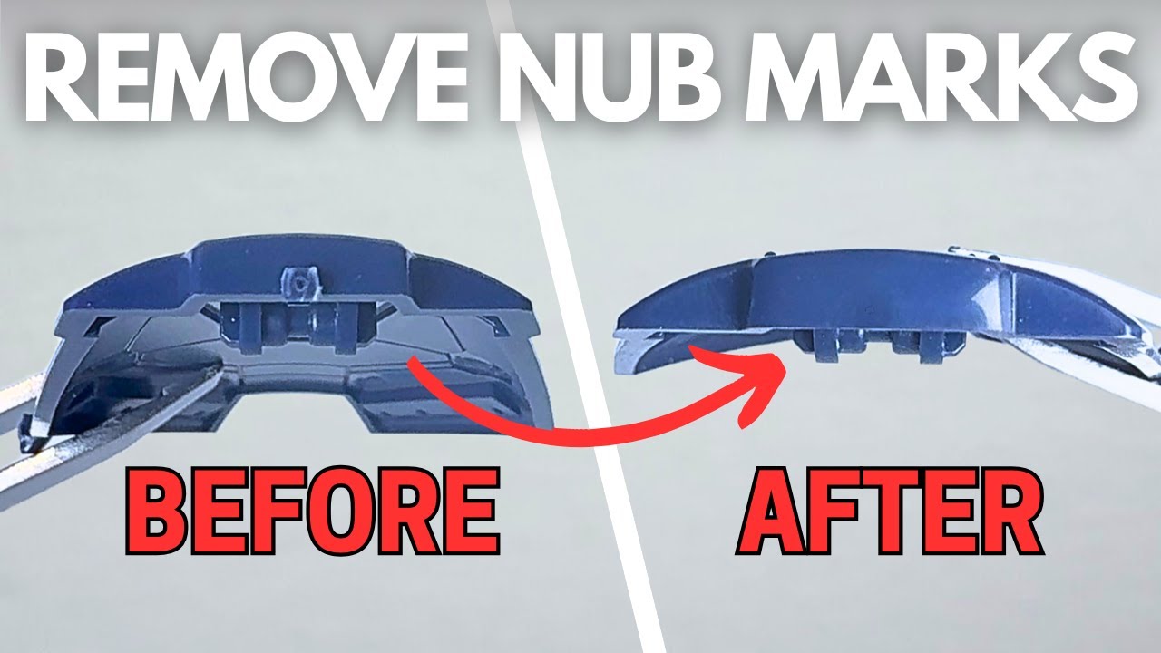 Gunpla Nub Removal - Easy Tutorial for Perfect Builds!