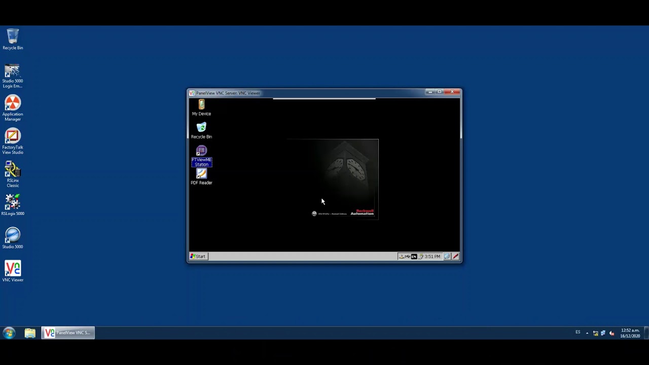 FactoryTalk View ME : Conexión remota vía VNC a PanelView