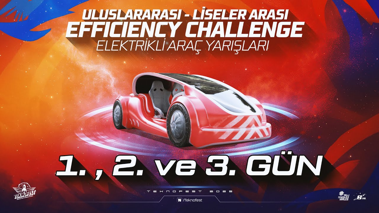 #TEKNOFEST Efficiency Challenge Elektrikli Ara&ccedil; Yarışları  - 1., 2. ve 3. G&uuml;n
