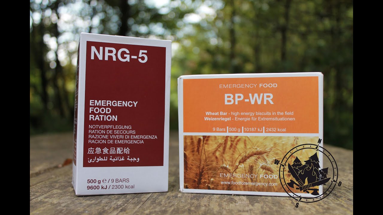 Outdoork&uuml;che - Notnahrung, BP-WR vs. NRG-5
