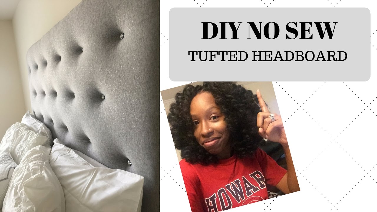 DIY | EASY NO SEW TUFTED HEADBOARD
