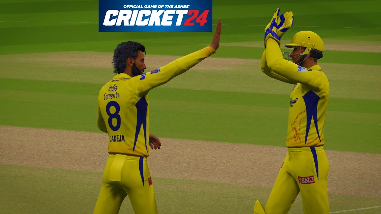 CSK vs MI - IPL 2024 - NEW UPDATED TEAMS CRICKET 24 PC GAMEPLAY 