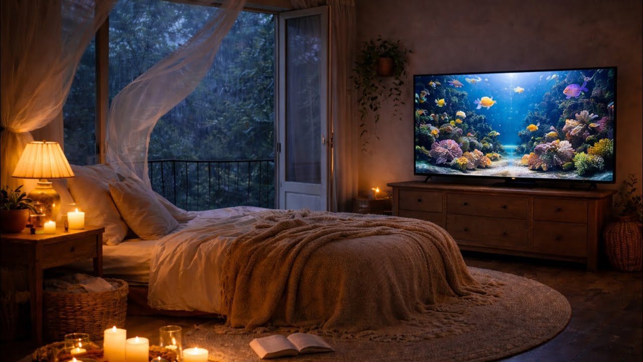 1 Hour Rain & Thunder Sounds 🌧️⛈️ Deep Sleep, Relaxation & Stress Relief