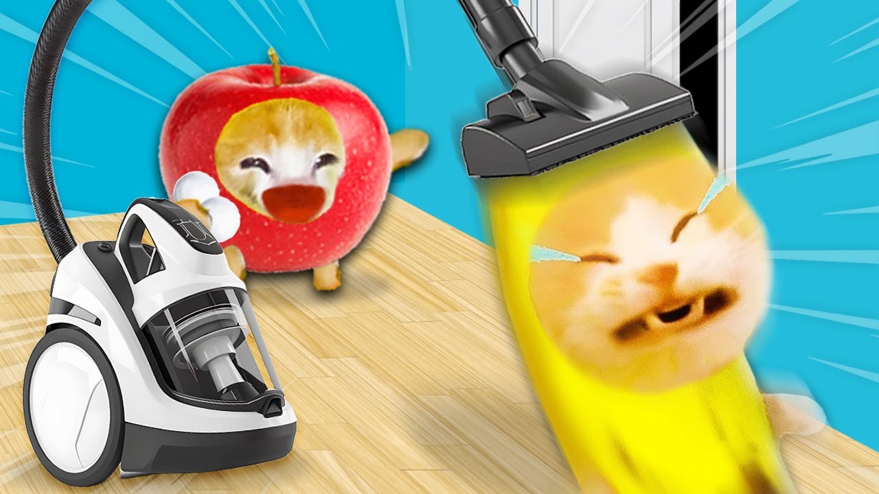 Banana Cat's VS. The Vacuum Cleaner: A Furry Fight For Freedom 🐱 Banana Cat Compilation | Cat MEME 😿