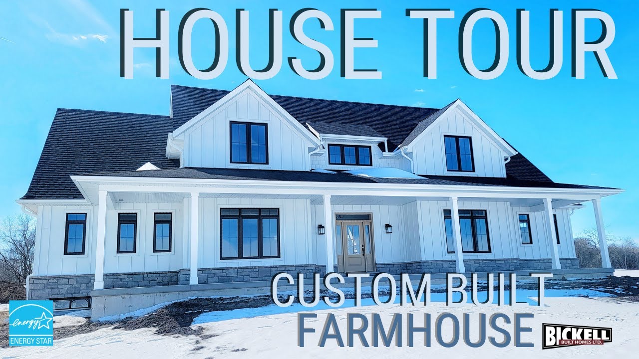 Inside a Custom Built Farmhouse in the Rural Countryside of Southern Ontario - #BICKELLBUILT Tours