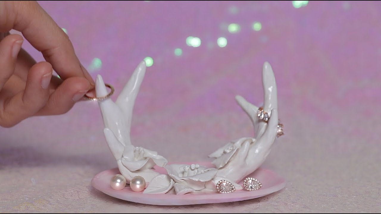 DIY Clay Antler Horn Jewelry Dish