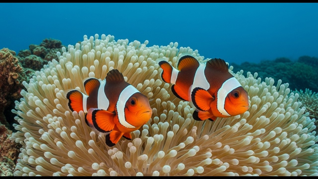 BLUE WATER QUIET ZONE 🎹 Gentle Piano Calm in a Peaceful Aquarium