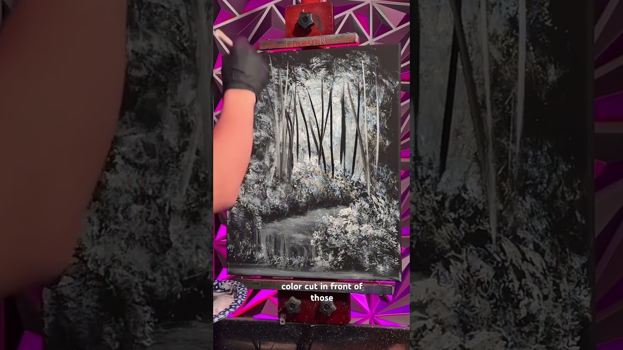 Let's #Paint with #Acrylic with #PaintWithJosh #Tutorial #Bobross #WetOnWet #UnderPainting