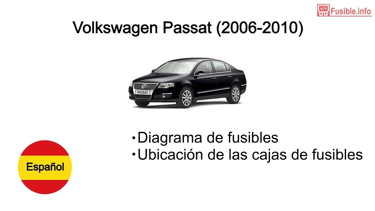 Diagrama de fusibles Volkswagen Passat (2006-2010)