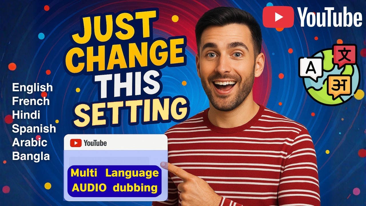 Enable Multi-Language Dubbing on YouTube Videos | One Setting You Must Change!