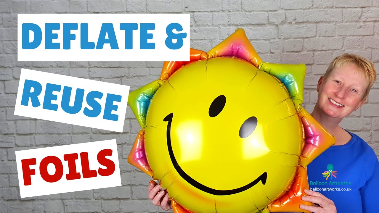 How to Deflate a Foil Balloon and Reuse It - How to Recycle Foil Balloons and Use Again