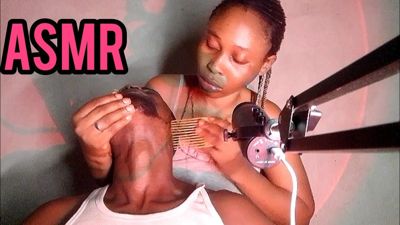Whisper and gum 🥰✨ASMR Beard Nitpicking and Scratching with Relaxing Neck Massage
