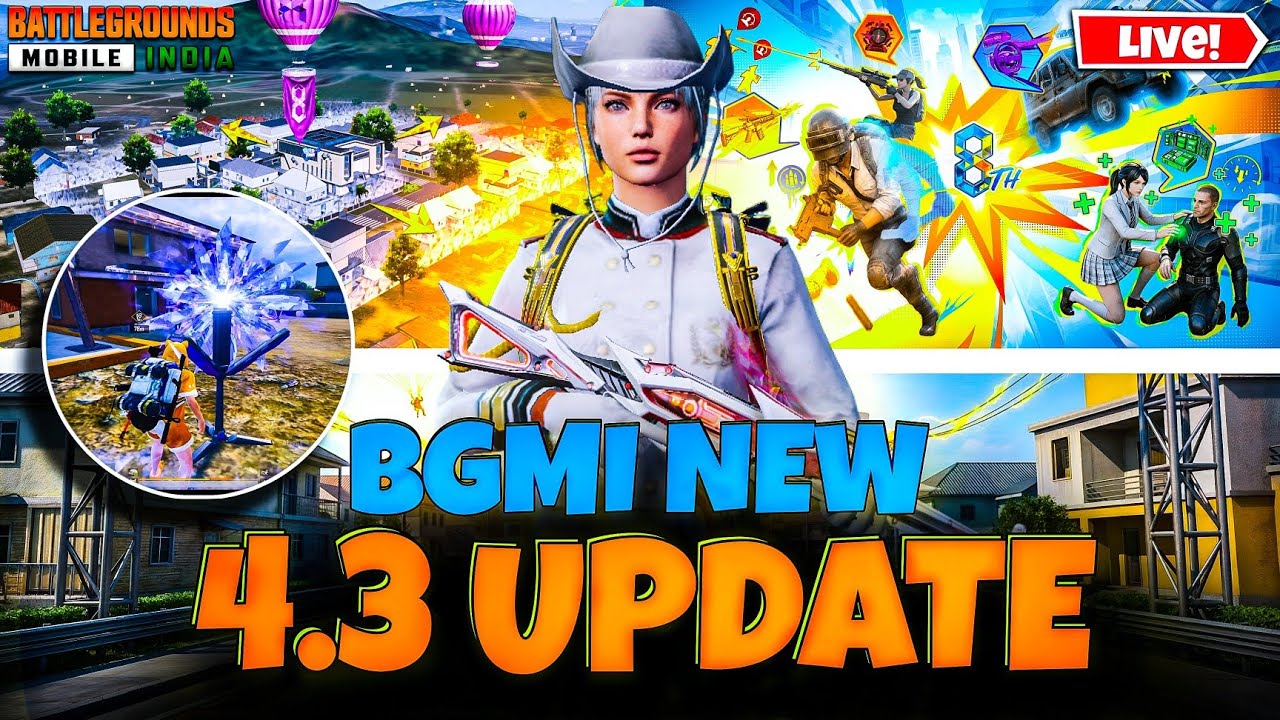 BGMI 4.3 UPDATE IS HERE| BGMI FULL RUSH GAMEPLAY 🔥 #bgmi #bgmilive