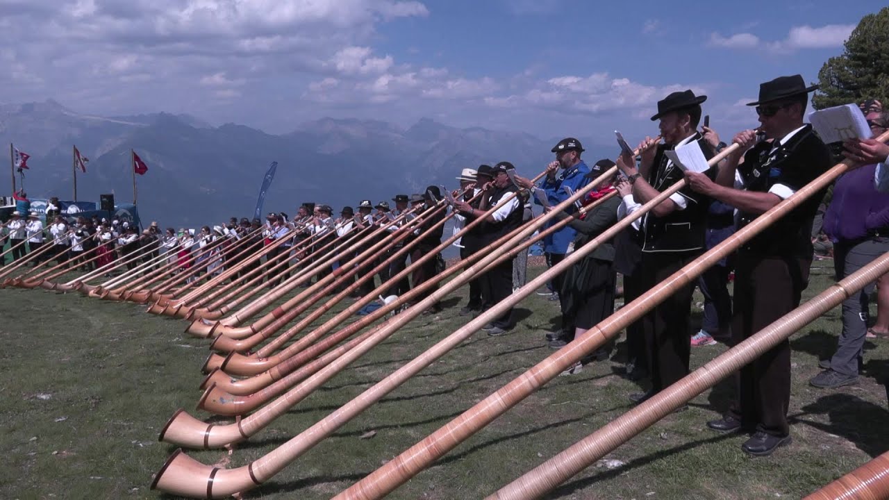 Alphorn fest brings sound of music to Swiss mountains | AFP