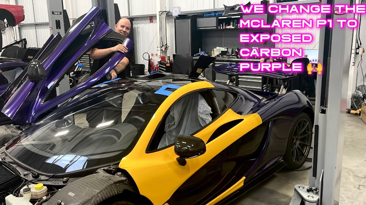 We changed the Mclaren P1 to MSO Carbon Purple!